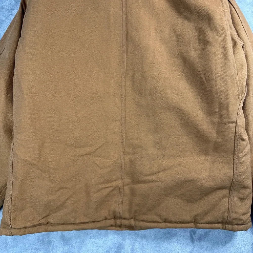 Vintage Carhartt C03 BRN Arctic Quilt Lined Duck Canvas Jacket  Coat Men's sz 46 - Picture 8 of 10